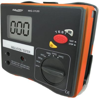 Megômetro Digital MG-3120 Solden 5000V com Display LCD Iluminado Bivolt