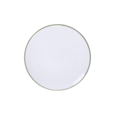 Prato Sobremesa Jeri Verde em Porcelana para Mesa de Jantar 23CM Tramontina