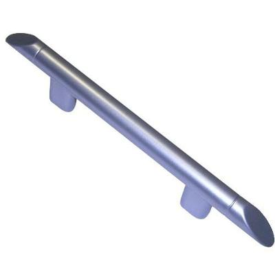 Puxador Gibafér Flora Cromado Acetinado 128MM Bivolt Cinza para Portas