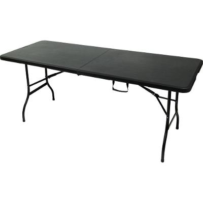 Mesa Dobrável Camper com Estrutura Resistente Preta Kala 180CM