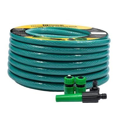 Mangueira de Jardim Trançada 30M com Kit Acessórios Verde Acqua Dtools