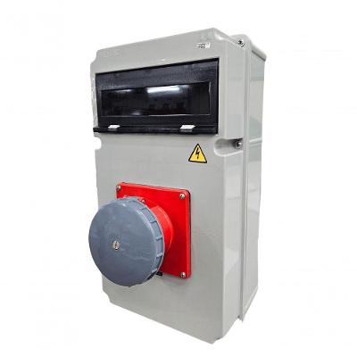 Quadro de Sobrepor S1812234 com Tomada 125A 3P+T 380-440V e IP-67 Inox Steck