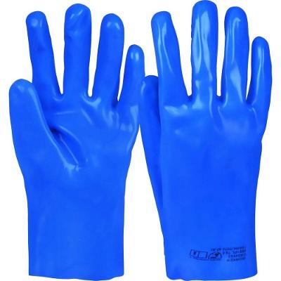 Luva de PVC Lisa sem Forro para Indústria e Construção Civil Branco Worker 25CM