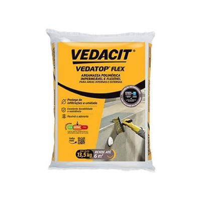 Argamassa Polimérica Flexível Vedatop Flex Impermeabilizante 13,5KG Vedacit