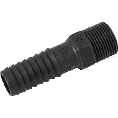 Adaptador para Mangueira AD52N com Rosca Externa 3-4 Polipropileno Preto Rebouças