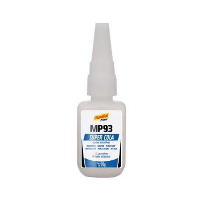 Adesivo Instantâneo Cola Tudo Etil-2 Cianoacrilato Branco Mundial Prime 20G