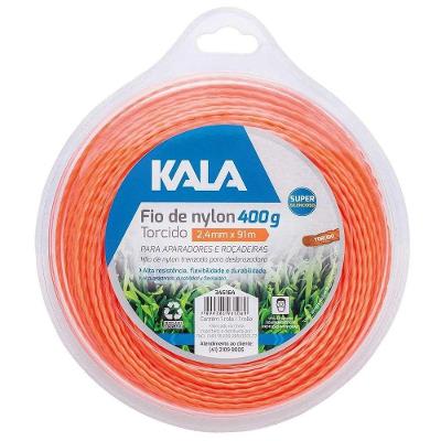 Cabeçote para Fio Nylon 1,65MM 400g Torcido com Alta Resistência Branco Kala