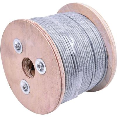 Cabo de Aco 6x7 1-8 Pvc Alma de Fibra Galvanizado Revestido 3,20mm Cinza Worker 100M