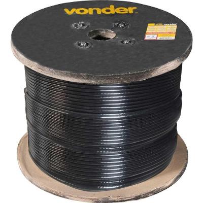 Cabo de Aço com Revestimento em Nylon Preto 6 X 19S 3521320619 Vonder