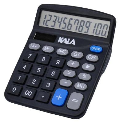 Calculadora de Mesa Kala Solar e Bateria 12 Dígitos Plástico 1 Unidade Branco
