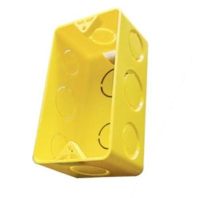 Caixa de Luz 4x2 para Instalação Elétrica em Pvc Amarelo Bivolt Amanco
