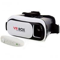 Óculos Realidade Virtual 3D Vr Box + Controle - Bluetooth 2.0 - 3