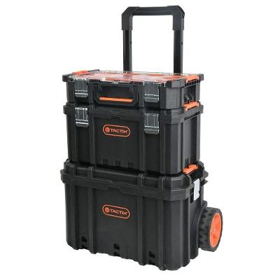 Carrinho e Maleta Modular de Ferramentas 3 em 1 com Solução para Armazenamento e Transporte Tactix