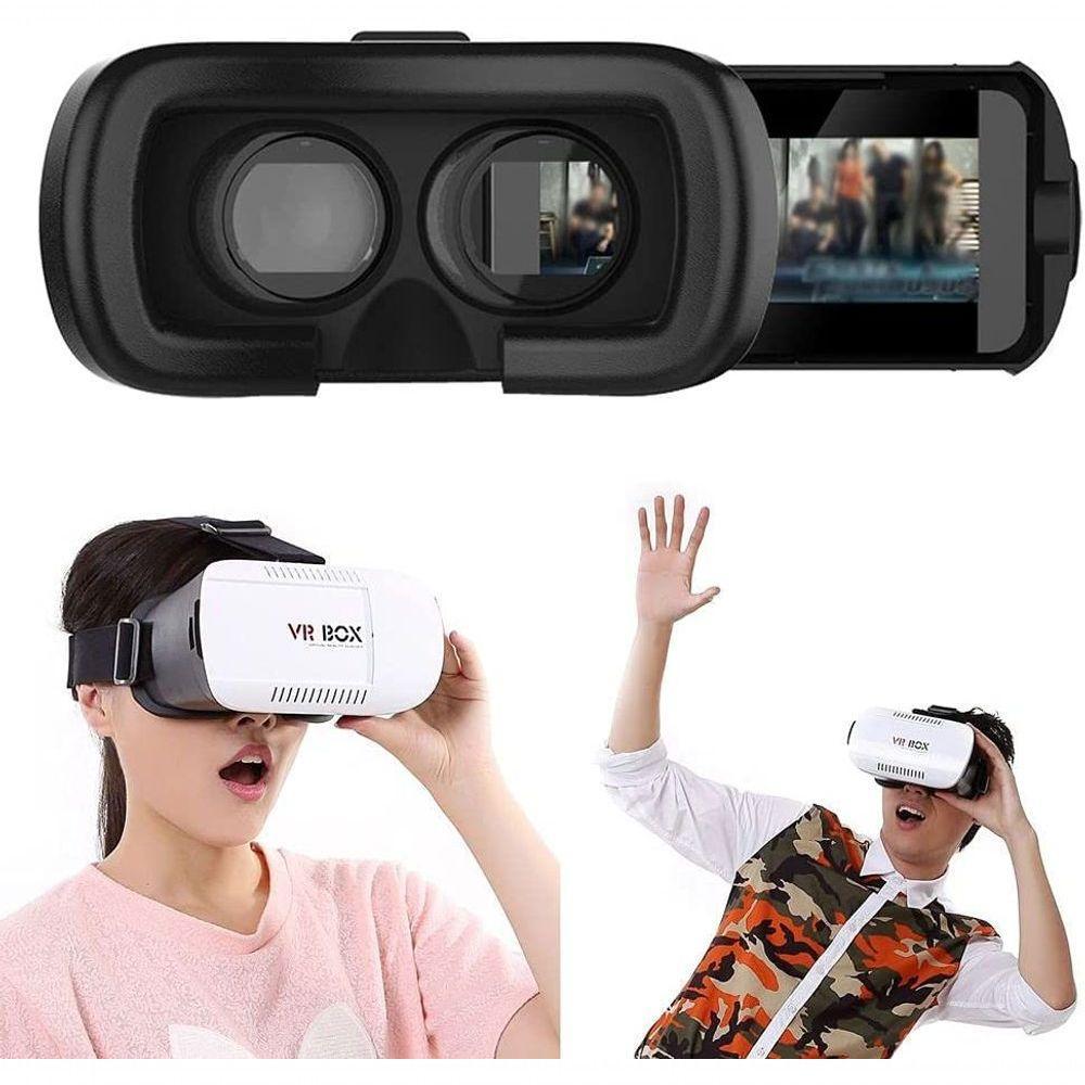 Óculos Vr Box Realidade Virtual 3D Android Ios Controle Bluetooth . - 1