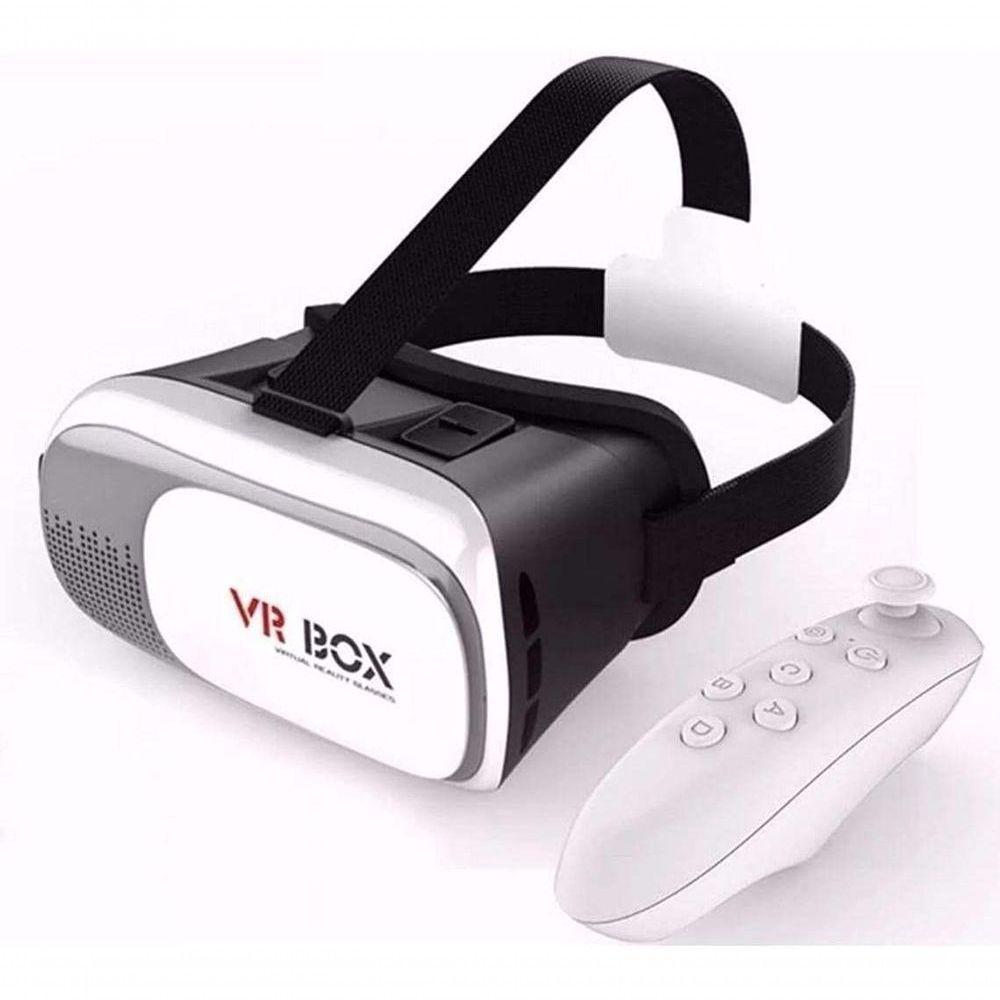 Óculos Vr Box Realidade Virtual 3D Android Ios Controle Bluetooth . - 2