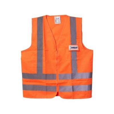 Colete de Sinalização Imbat XXG com Zíper e Bolso Laranja 66.5CM