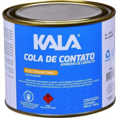 Cola de Contato em Lata Kala 400g para Madeira Couro e MDF Bivolt