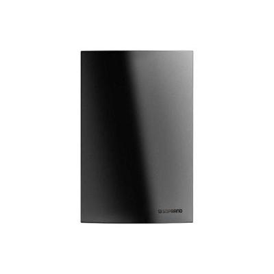Conjunto Placa Cega 4x2 com Suporte Linha Brava Preto Soprano