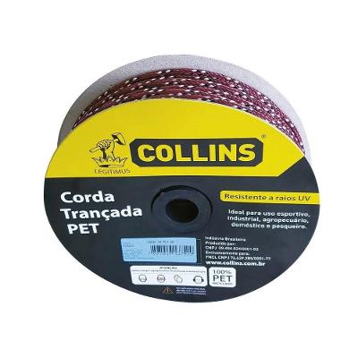 Corda Pet Trançada Collins 6mm X 97m Resistente a Raios UV 6MM 97M