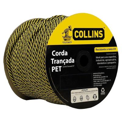 Corda Pet Trançada Colorida Resistente a Raios UV Collins 12MM X 105M