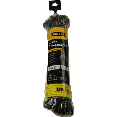 Corda Pet Trançada Meada Colorida Resistência UV 380 Kgf Collins 10MMx15M