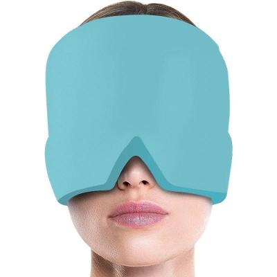 Touca Terapêutica para Enxaqueca Gel Hood Ice Pack com Terapia Fria e Quente Azul OEM 1 Unidade