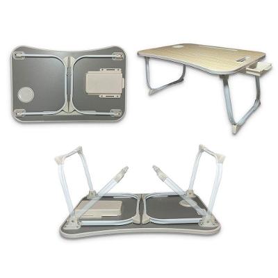 Mesa Dobrável para Notebook Contemporânea sem Gavetas MDP 40CM Bege OEM
