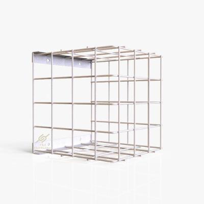 Grade de Proteção para Câmera Dome Robô e Bullet em Aço Galvanizado Branco 5x5CM Chapa 0,6MM