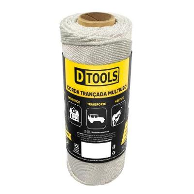 Corda Trançada 34160 Resistente em Polipropileno Branca Dtools 275M