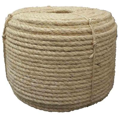 Corda Torcida de Sisal 6mm 220m Pré-Torcida Resistente Natural Collins 220M