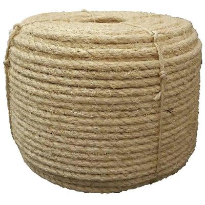 Corda Torcida de Sisal 10mm Resistente com Fibras Naturais Amarelo Collins 10MM
