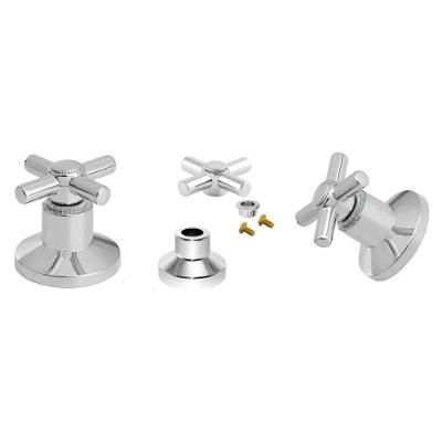 Kit Acabamento Registro C 31 Metal Cromado Compatível Deca Prateado Link Metais