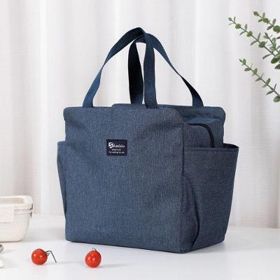 Bolsa Térmica em Oxford Impermeável com Isolamento para Marmita e Passeio Azul Marinho OEM