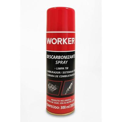 Descarbonizante Spray 300ML 200G para Motores com Ação Antirresíduos Worker