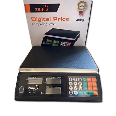 Balança Eletrônica Digital Nova-1:zwp 40kg com Painel Duplo Preto OEM