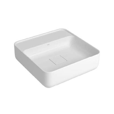 Cuba de Apoio Quadrada Sobrepor Porcelana com Mesa Branco Deca 40CM