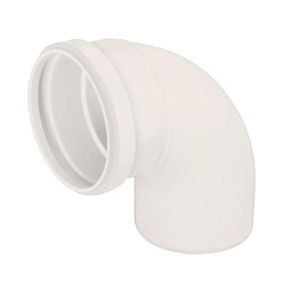 Curva CURTA 90 graus  X 100mm ESGOTO Resistente a Impactos e Corrosão Cinza Corr Plastik