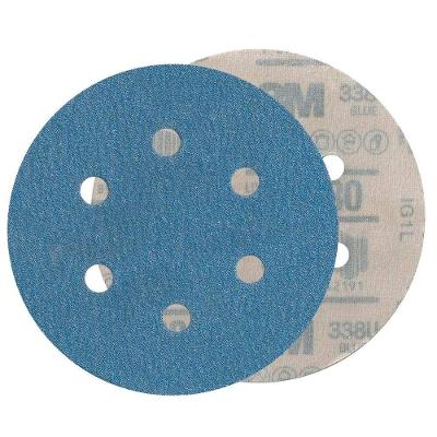 Disco de Lixa 338U Lixamento Intermediário e Final 152MM 6 Furos 3M