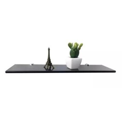 Kit de Acessórios para Banheiro 6 Peças Preto Fosco Quadrado Alumínio com Porta Toalha 49cm