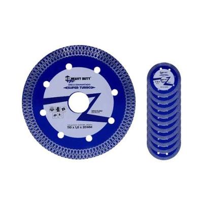 Disco Diamantado Super Turbo para Porcelanato Aço Ultra Resistente 110MM 20MM Heavy Duty