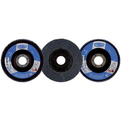 Disco de Lixa Flap G120 para Limpeza e Acabamento Zircônio Tyrolit 7X22