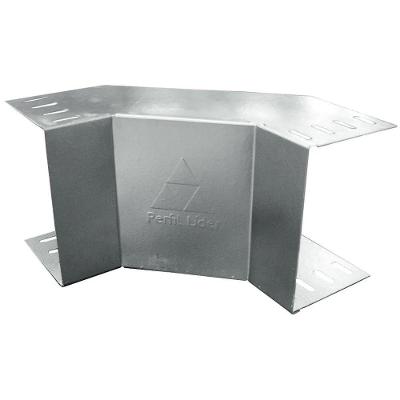 Eletrocalha Curva Vertical 90° 90g Perfurado sem Virola 100x50mm com Ventilação Total Inox Perfil