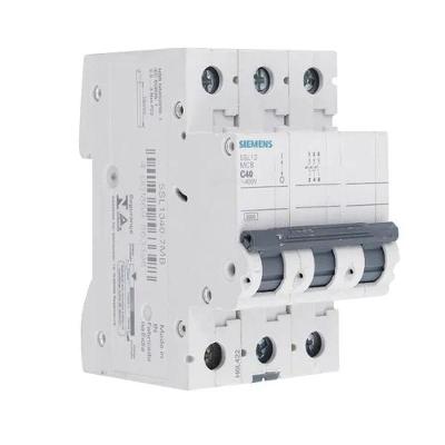 Disjuntor Tripolar Din Curva C 40A Protecao de Circuito Bivolt Siemens