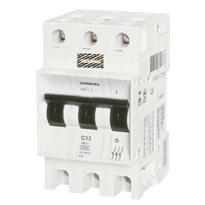 Disjuntor Tripolar Din Curva C 50A com Proteção Elétrica Siemens