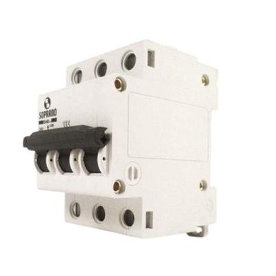 Disjuntor Branco 3 X 25A Proteção Contra Sobrecarga Trifásico Bivolt Soprano