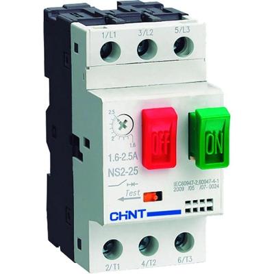 Disjuntor Bipolar NS 2-25 com Proteção para Motores 0.63-1A Chint