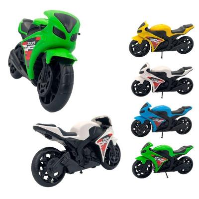 Moto de Brinquedo Super Moto 1000 Design Realista Rodas Esportivas Vermelho Bs Toys 11CM