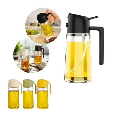 Borrifador Galheteiro Azeite Vinagre Dosador de Vidro com Bico Transparente Top Rio Comercial 470ML