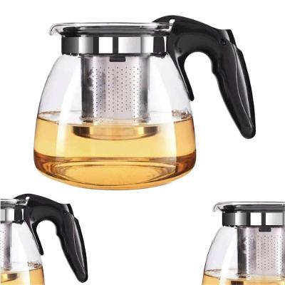 Chaleira Bule de Vidro com Infusor em Aço Inox para Chá e Café 950ML Top Rio Comercial