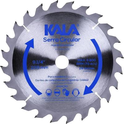 Disco para Serra Circular 9.1-4 24 Dentes 5600 RPM Cortes em Madeiras com Carbureto Kala